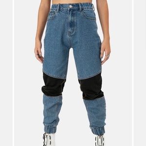 Denim joggers from Adika